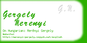 gergely merenyi business card